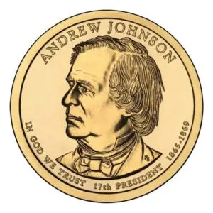 andrew johnson dollar coin
