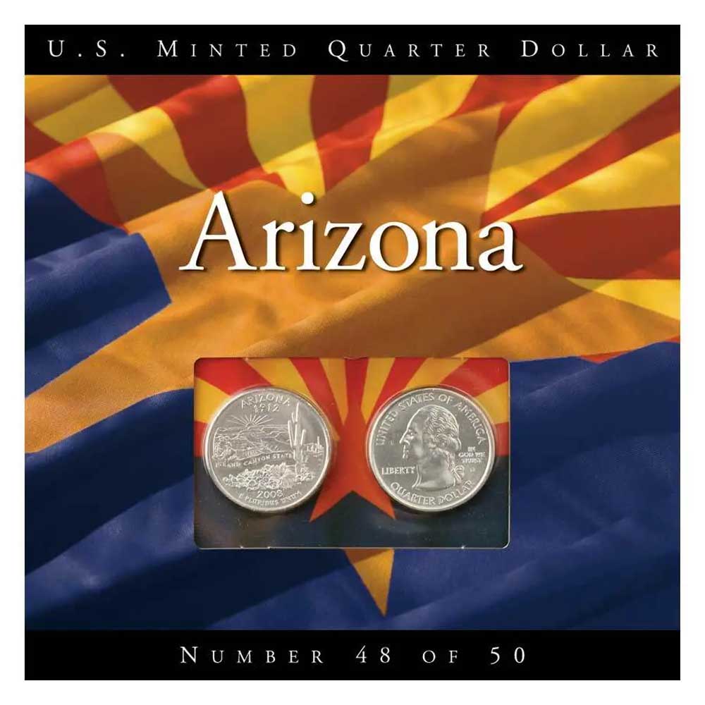 I found a 2008-P Arizona State quarter that's very clearly all