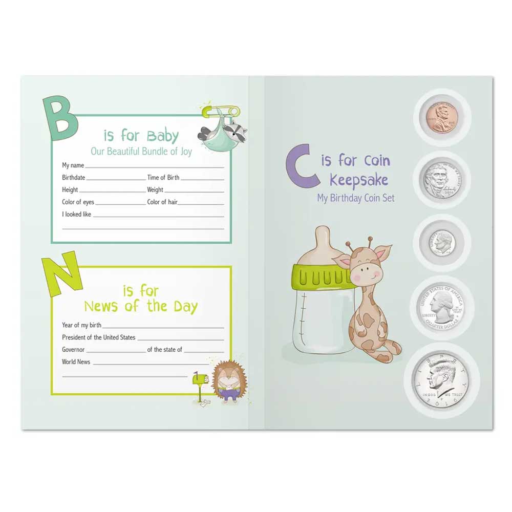 Baby Birthyear Coin Set Keepsake Coins of America