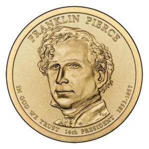 franklin pierce dollar coin