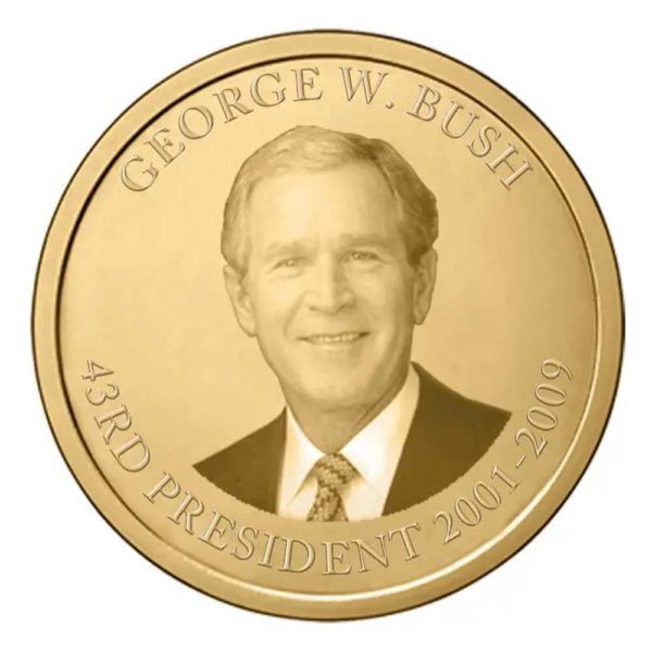 george w bush coin