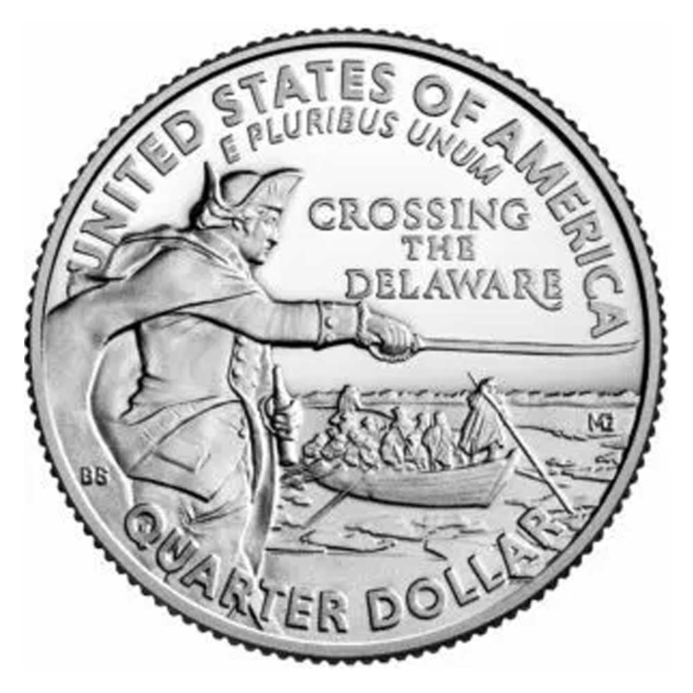 George Washington Crossing the Delaware Quarter | Coins of America