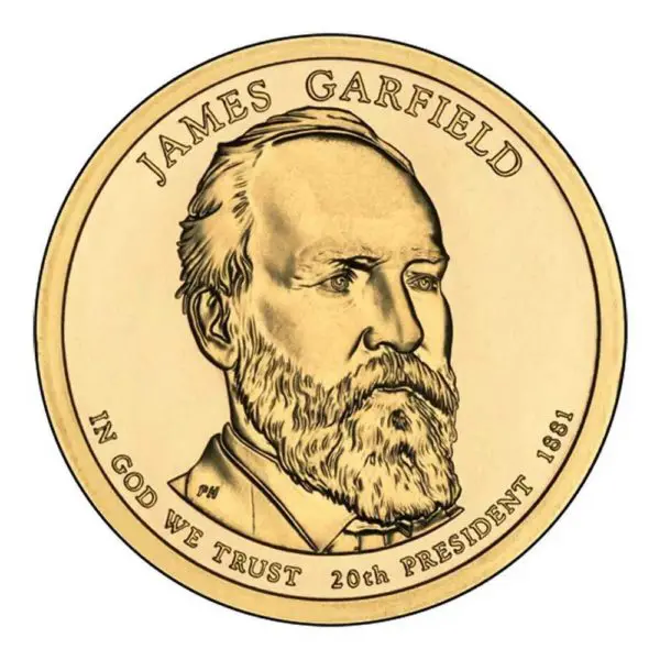 james garfield dollar coin