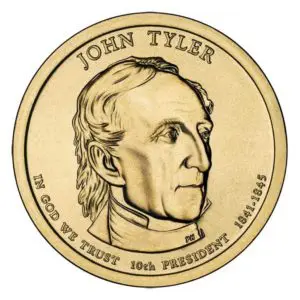 john tyler dollar coin