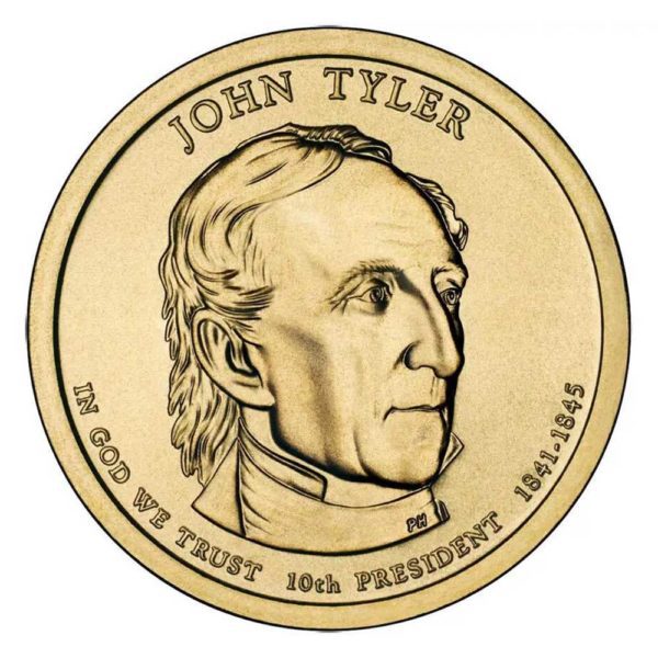 john tyler dollar coin