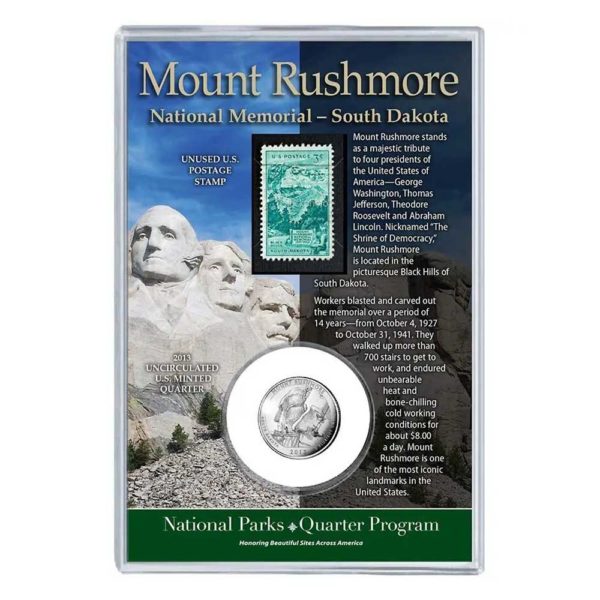 mount-rushmore-national-park-quarter-coin-stamp