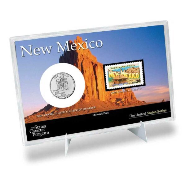 new-mexico-state-quarter-coin-stamp