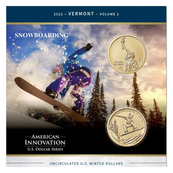 vermont snowboarding dollar collection