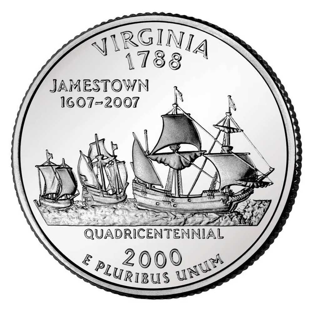 2000 Virginia Quarter State Quarter Coins Of America