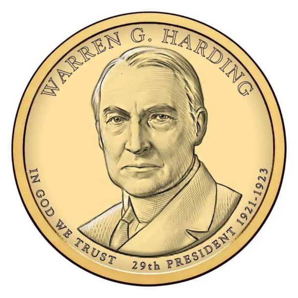 warren g harding coin