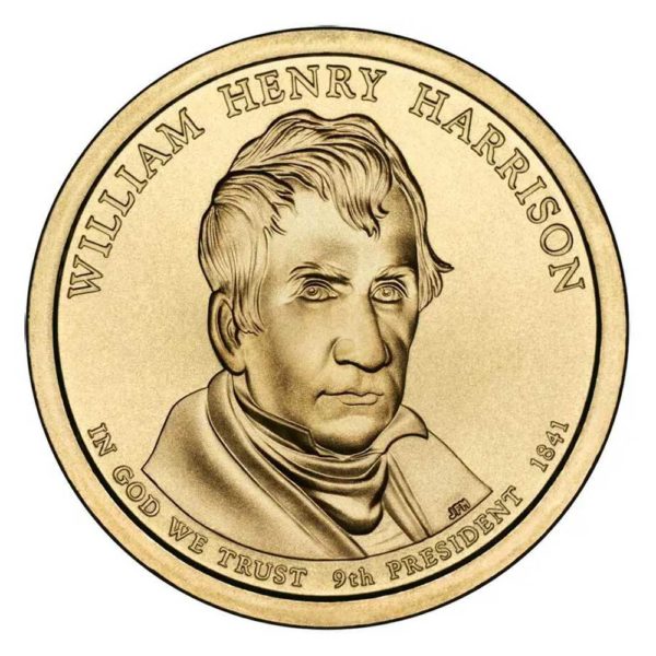 william harrison dollar coin