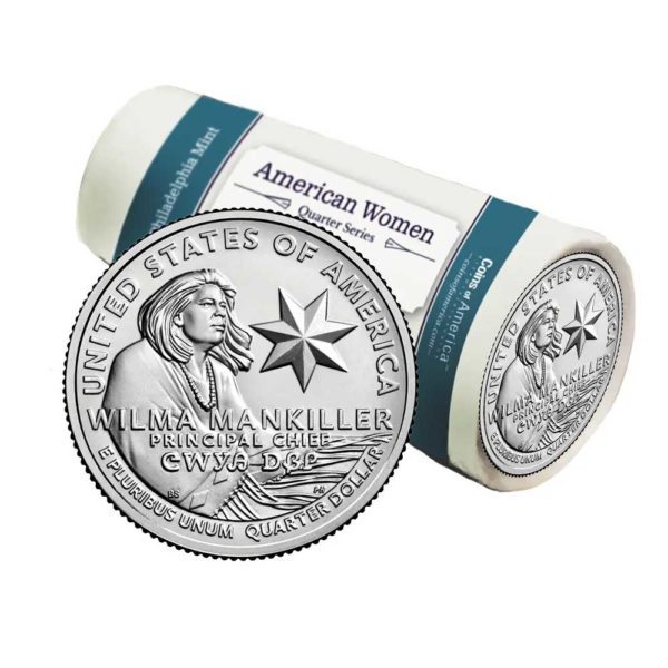 wilma mankiller quarter philadelphia mint roll