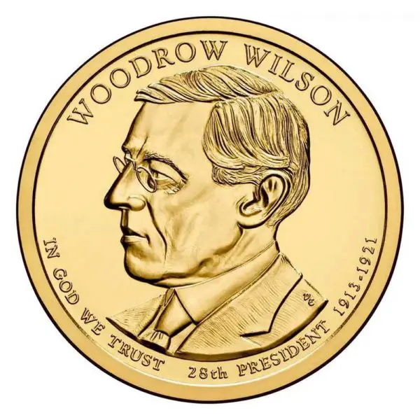 woodrow wilson dollar coin